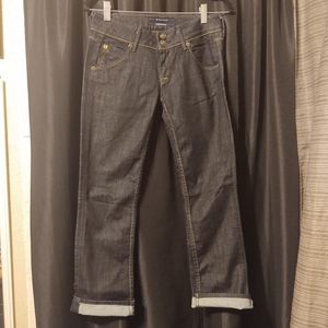 Hudson Cropped Dark Wash Jeans Size 25
